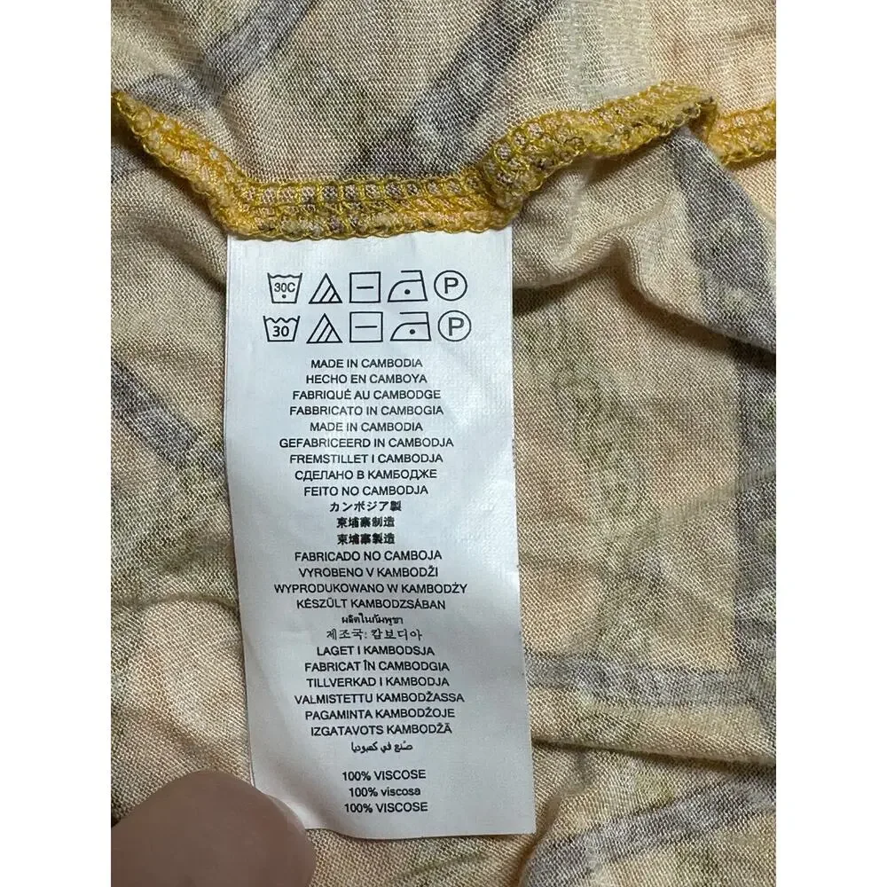 Michael Kors Top Women 2X Gold Chain Print Logo Equestrian Western Preppy Office